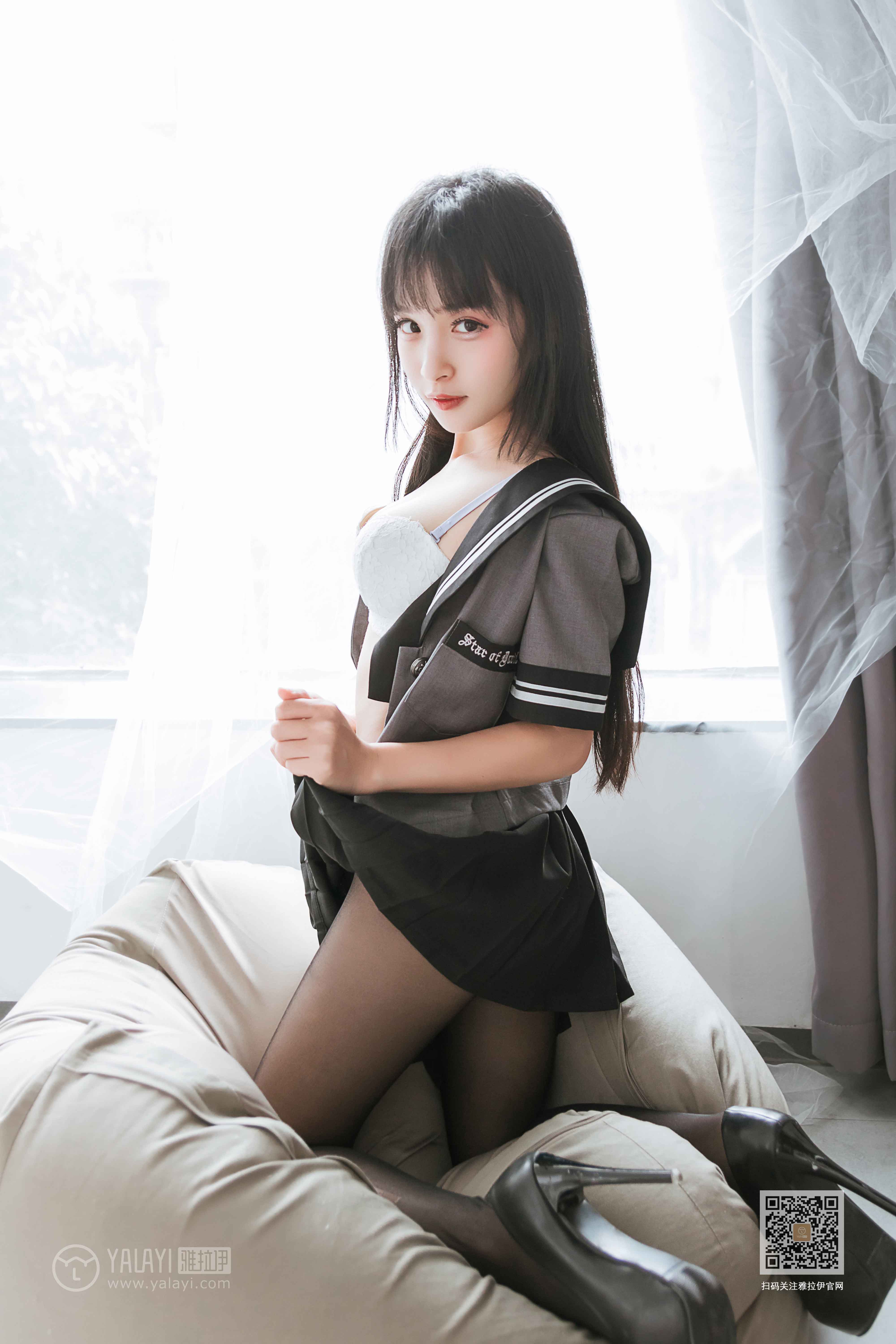 [YALAYI雅拉伊]2020.04.10Y601艾丽《疯狂的jk学妹》插图4